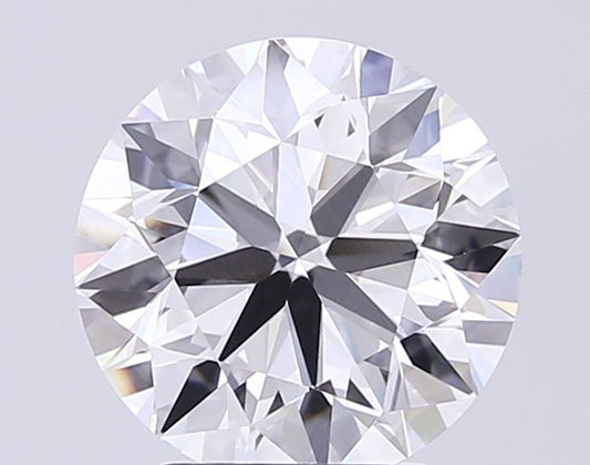 Lab-Grown Round Diamond - 3.51 Carats, F Color, VVS2 Clarity - Certified by IGI - Report Number: LG713539143