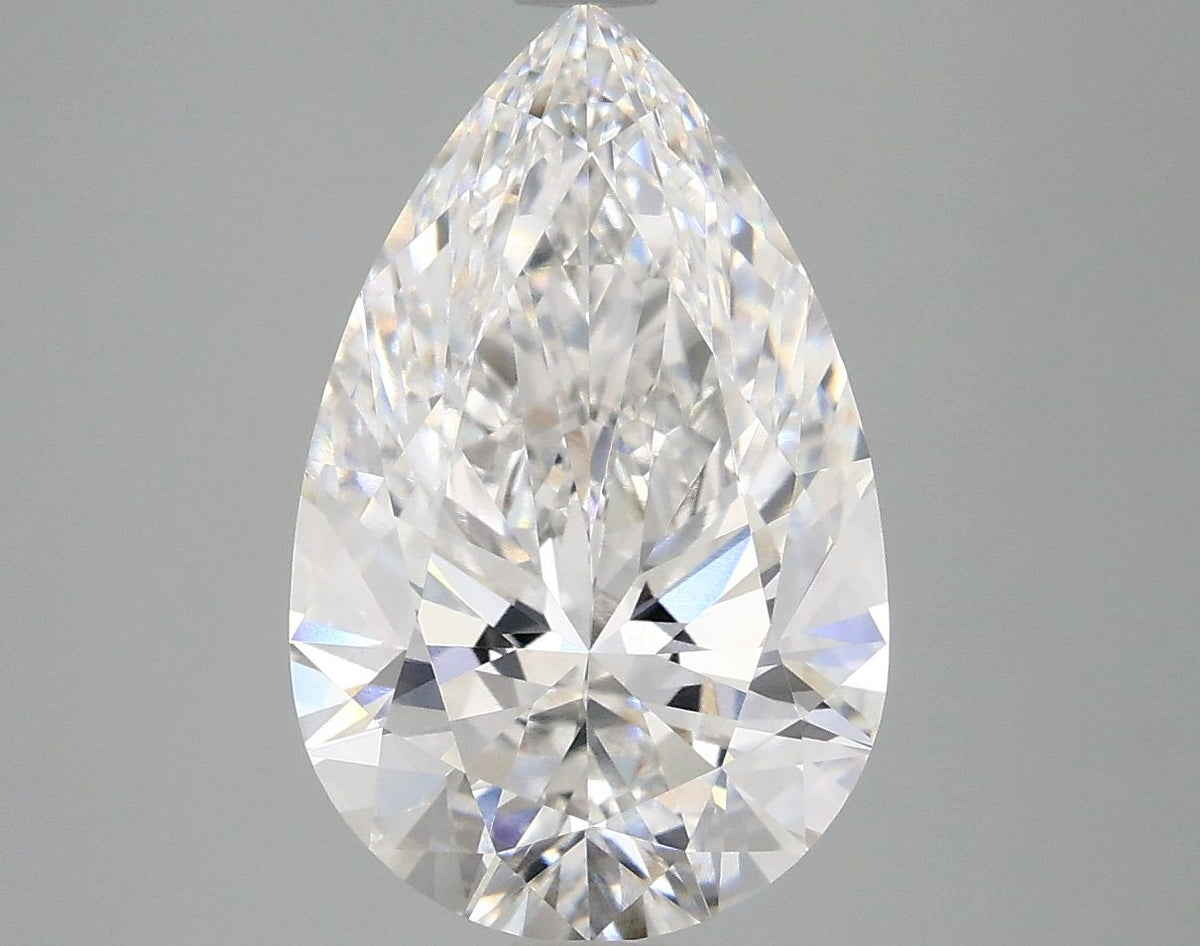 Lab-Grown Pear Diamond - 4.08 Carats, E Color, VVS2 Clarity - Certified by IGI - Report Number: LG689585249