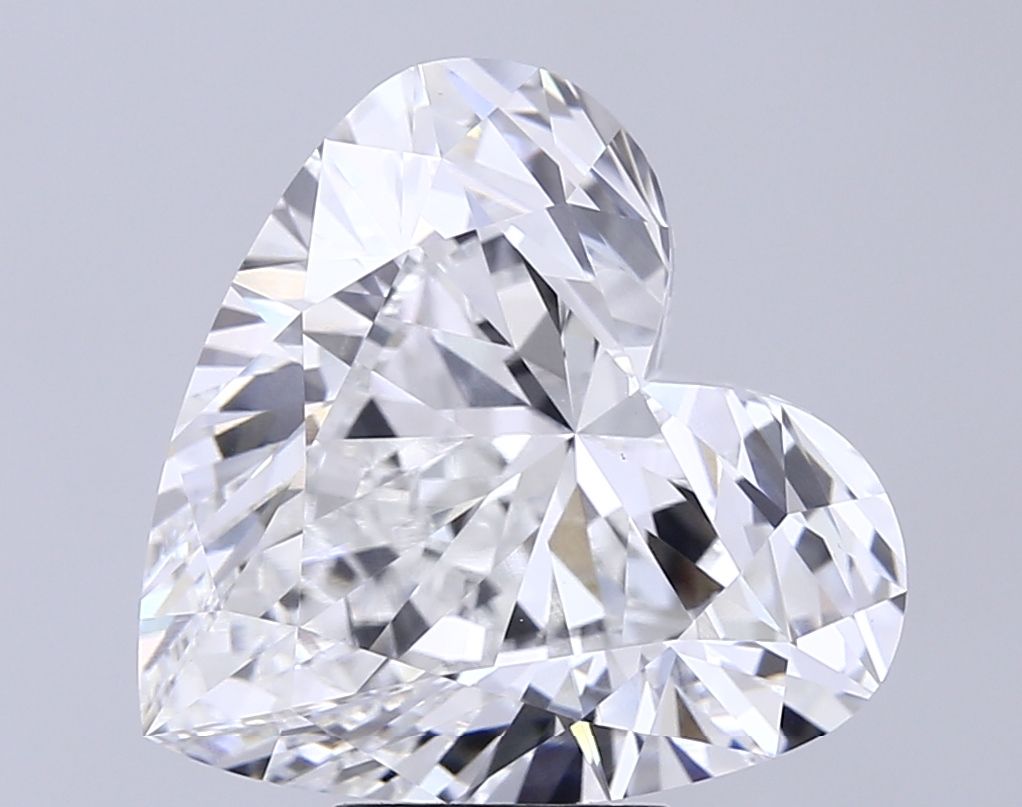 Lab-Grown Heart Diamond - 8.53 Carats, E Color, VVS2 Clarity - Certified by IGI - Report Number: LG696539060