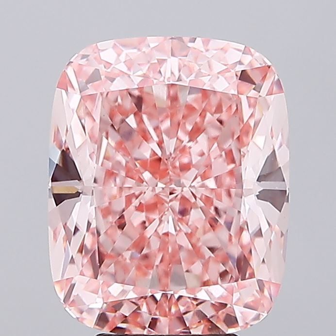 Lab-Grown Cushion Diamond - 7.07 Carats, Fancy Intense Pink Color, VS1 Clarity - Certified by IGI - Report Number: LG688505978