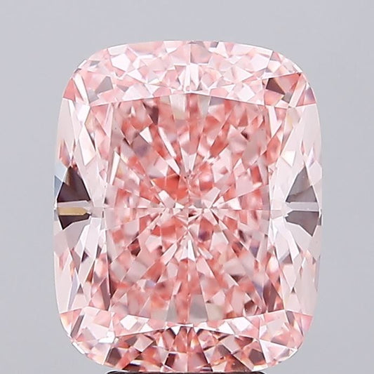 Lab-Grown Cushion Diamond - 7.07 Carats, Fancy Intense Pink Color, VS1 Clarity - Certified by IGI - Report Number: LG688505978