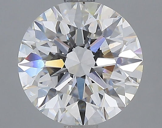 Lab-Grown Round Diamond - 2.0 Carats, F Color, VS2 Clarity - Certified by IGI - Report Number: LG667417569