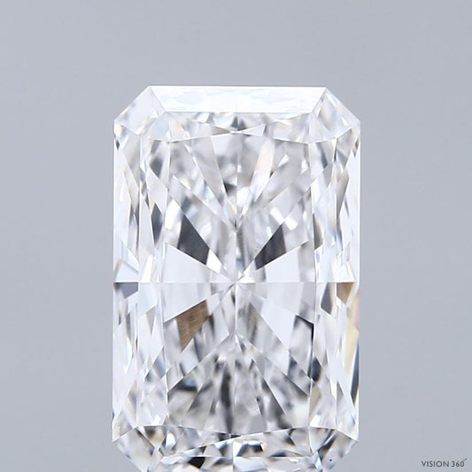 Lab-Grown Radiant Diamond - 3.54 Carats, E Color, VVS2 Clarity - Certified by IGI - Report Number: LG706571801