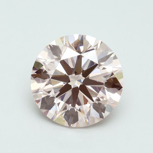 Lab-Grown Round Diamond - 3.5 Carats, Fancy Pink Color, VVS2 Clarity - Certified by IGI - Report Number: LG617483770