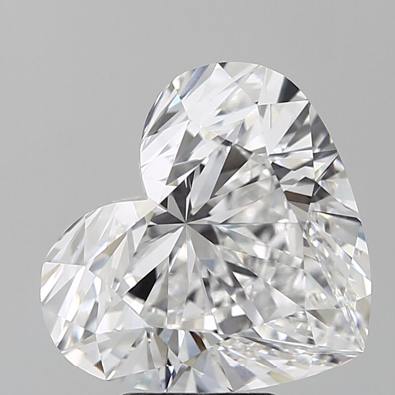 Lab-Grown Heart Diamond - 6.09 Carats, E Color, VVS2 Clarity - Certified by IGI - Report Number: LG669480061