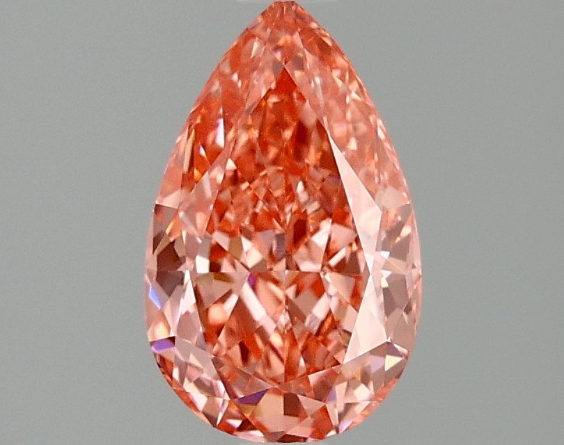 Lab-Grown Pear Diamond - 1.59 Carats, Fancy Vivid Pink Color, VVS2 Clarity - Certified by IGI - Report Number: LG677579211