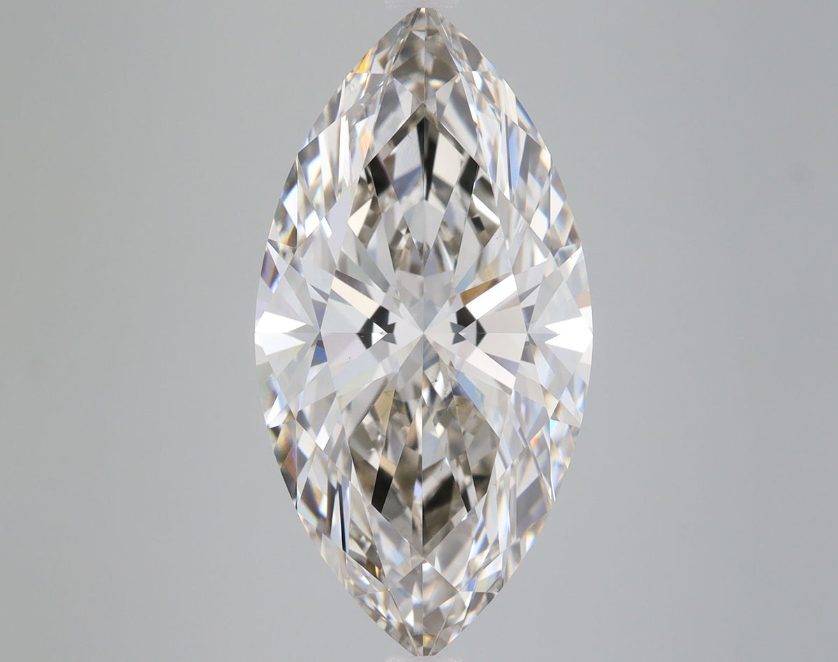 Lab-Grown Marquise Diamond - 6.01 Carats, Fancy Yellowish Brown Color, VS2 Clarity - Certified by IGI - Report Number: LG588345090