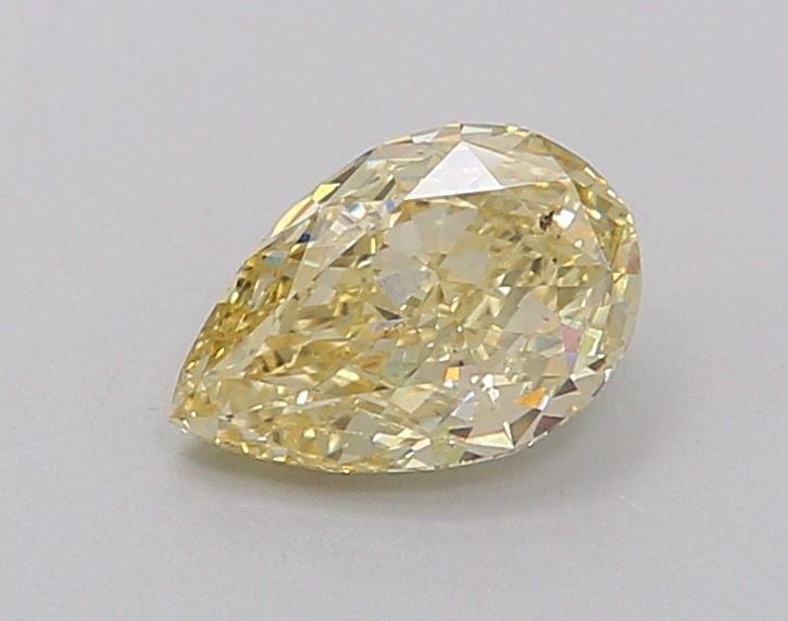 Lab-Grown Pear Diamond - 1.05 Carats, Fancy Intense Yellow Color, VS2 Clarity - Certified by IGI - Report Number: LG637482288
