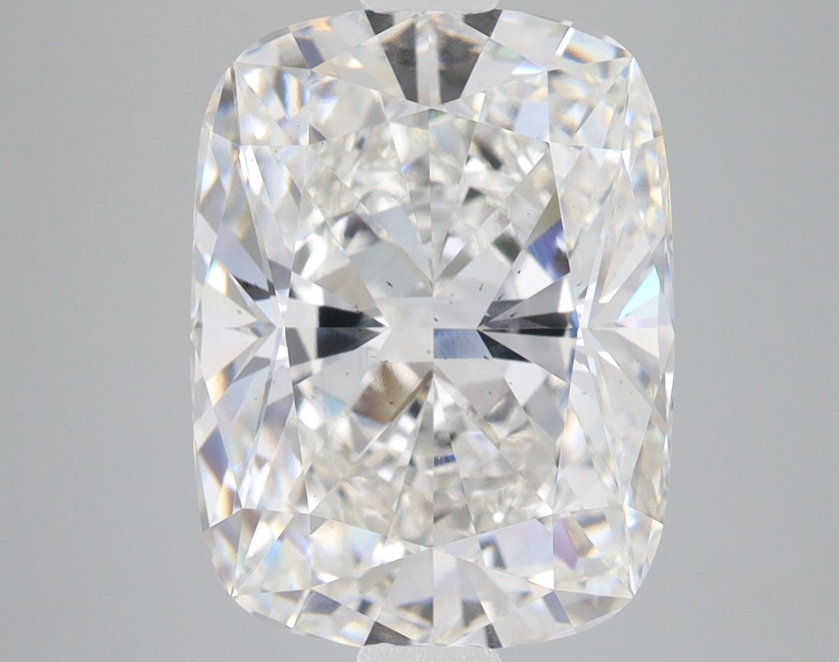 Lab-Grown Cushion Diamond - 7.41 Carats, F Color, VS2 Clarity - Certified by IGI - Report Number: LG598379047