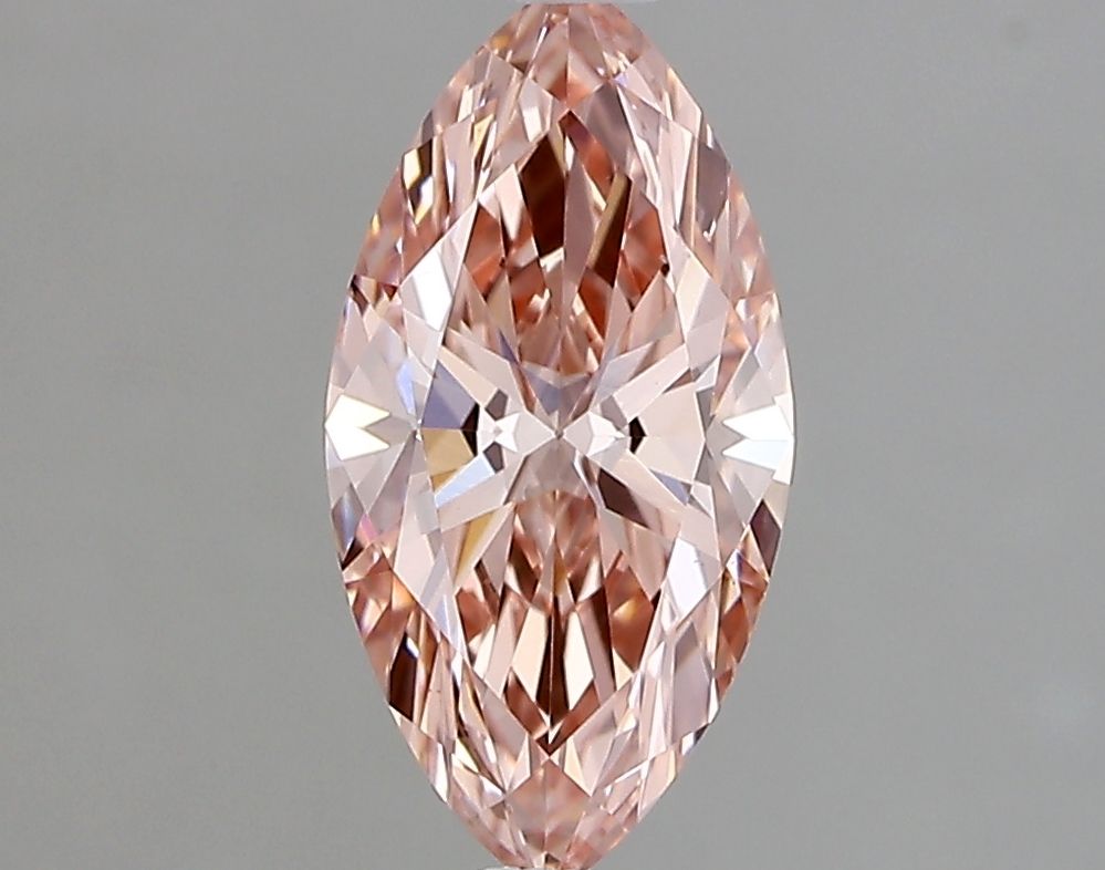 Lab-Grown Marquise Diamond - 1.19 Carats, Fancy Vivid Pink Color, VS1 Clarity - Certified by IGI - Report Number: LG683527609