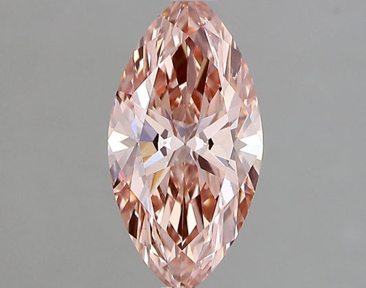 Lab-Grown Marquise Diamond - 1.19 Carats, Fancy Vivid Pink Color, VS1 Clarity - Certified by IGI - Report Number: LG683527609