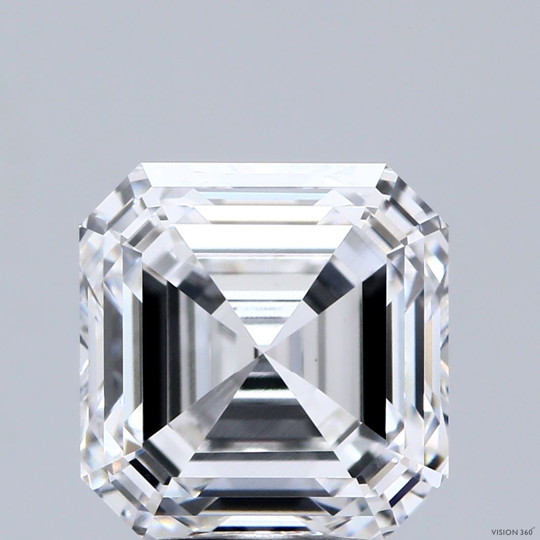 Lab-Grown Asscher Diamond - 4.1 Carats, E Color, VS1 Clarity - Certified by IGI - Report Number: LG715588821