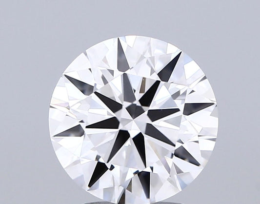 Lab-Grown Heart Diamond - 2.52 Carats, D Color, VVS2 Clarity - Certified by IGI - Report Number: LG675573615