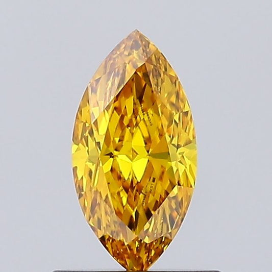 Marquise 0.58ct Fancy Vivid Orangey Yellow VS1 - Cut • IGI • LG784669345