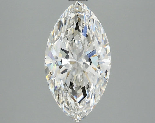 Lab-Grown Marquise Diamond - 2.54 Carats, F Color, VVS2 Clarity - Certified by IGI - Report Number: LG660474175