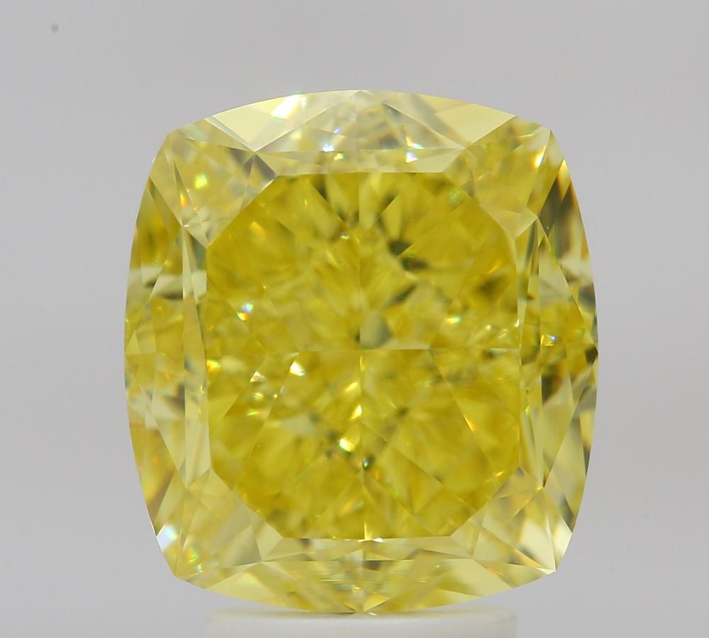 Cushion Brilliant 5.51ct Fancy Vivid Yellow VVS2 - Cut • GIA • 7531487061