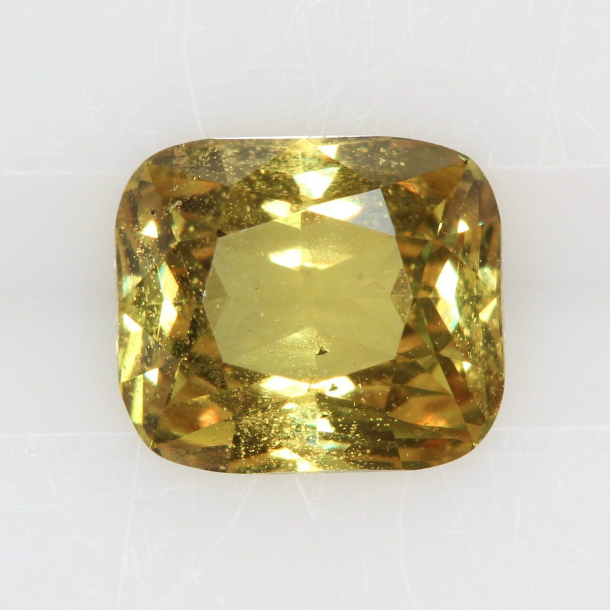 Cushion 1.4ct Greenish Yellow Yellow Sapphire EC Clarity • NONE • 631596A65A
