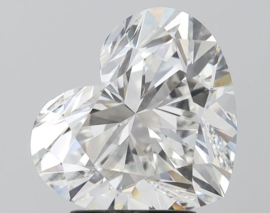Lab-Grown Heart Diamond - 3.47 Carats, F Color, VVS2 Clarity - Certified by IGI - Report Number: LG680505396