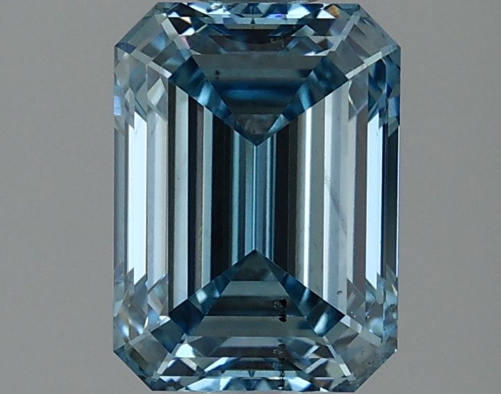 Lab-Grown Emerald Diamond - 2.03 Carats, Fancy Vivid Blue Color, VS2 Clarity - Certified by IGI - Report Number: LG634426591