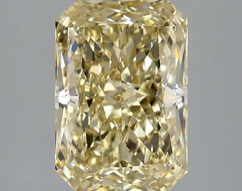 Lab-Grown Radiant Diamond - 2.99 Carats, Fancy Intense Yellow Color, VVS2 Clarity - Certified by IGI - Report Number: LG663405754