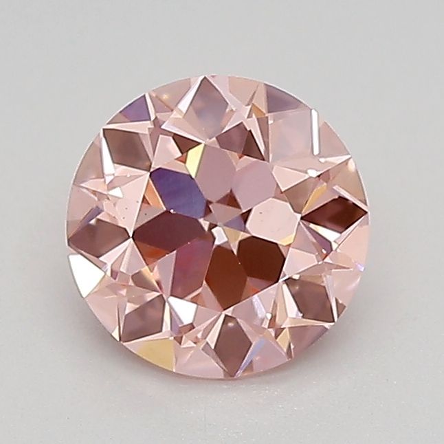 Lab-Grown Round Diamond - 0.92 Carats, Fancy Vivid Pink Color, VS2 Clarity - Certified by IGI - Report Number: LG683527402