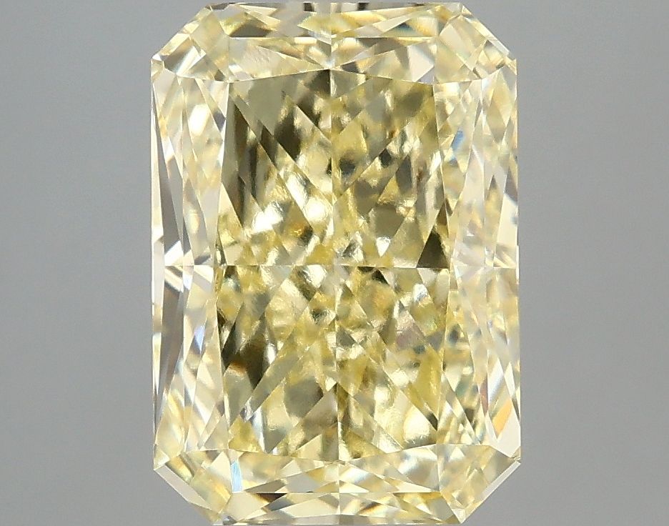 Lab-Grown Radiant Diamond - 4.1 Carats, Fancy Intense Yellow Color, VVS2 Clarity - Certified by IGI - Report Number: LG681518475
