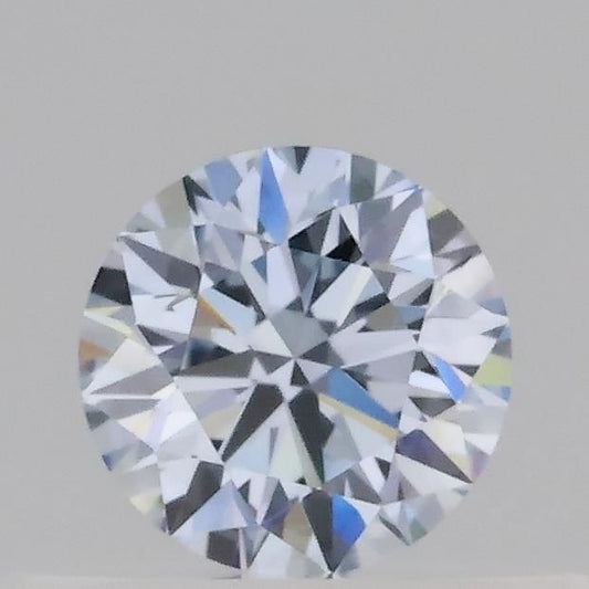 Lab-Grown Round Diamond - 0.31 Carats, Fancy Blue Color, VS1 Clarity - Certified by IGI - Report Number: LG689573680