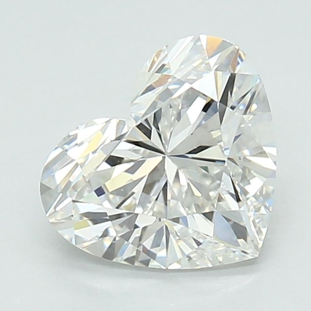 Lab-Grown Heart Diamond - 1.51 Carats, E Color, VVS2 Clarity - Certified by IGI - Report Number: LG691531814