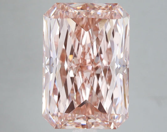Lab-Grown Radiant Diamond - 7.1 Carats, Fancy Intense Pink Color, VS1 Clarity - Certified by IGI - Report Number: LG666408693