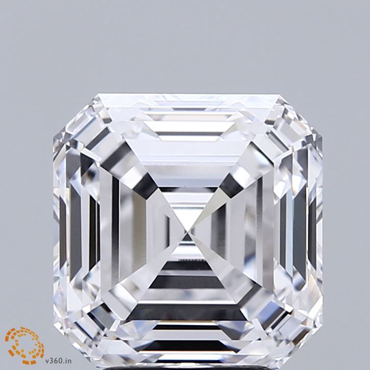 Lab-Grown Asscher Diamond - 4.06 Carats, D Color, VVS2 Clarity - Certified by IGI - Report Number: LG710556991