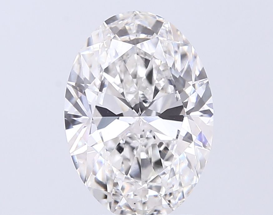 Lab-Grown Oval Diamond - 2.51 Carats, F Color, VS2 Clarity - Certified by IGI - Report Number: LG694547714