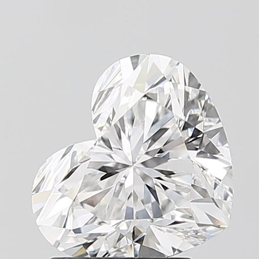 Lab-Grown Heart Diamond - 2.45 Carats, D Color, VVS2 Clarity - Certified by IGI - Report Number: LG636425166