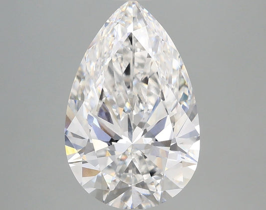 Lab-Grown Pear Diamond - 4.07 Carats, E Color, VVS2 Clarity - Certified by IGI - Report Number: LG689531555