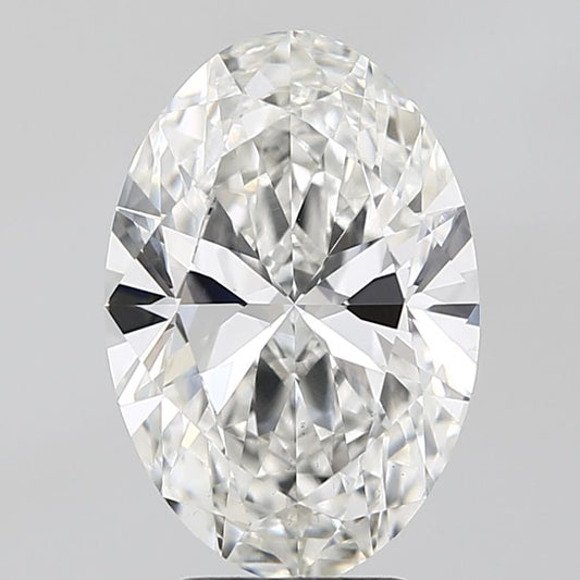 Lab-Grown Oval Diamond - 4.09 Carats, F Color, VS2 Clarity - Certified by IGI - Report Number: LG674514677