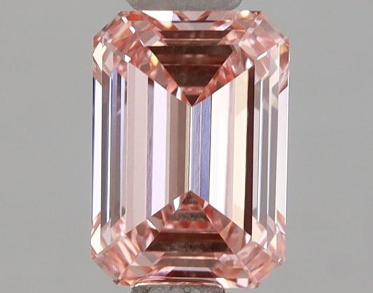 Lab-Grown Emerald Diamond - 1.07 Carats, Fancy Intense Pink Color, VVS2 Clarity - Certified by IGI - Report Number: LG658471165
