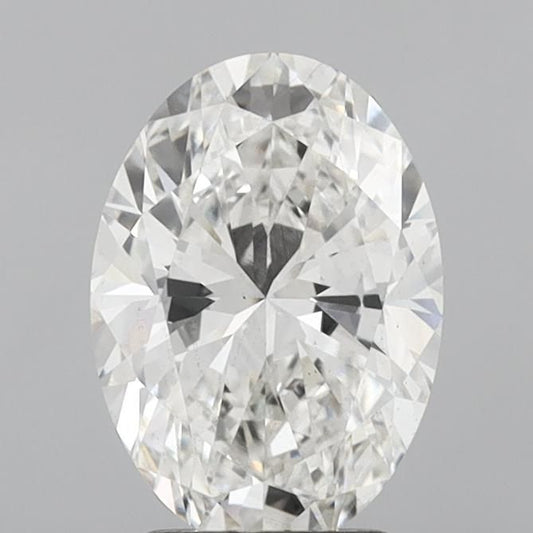Lab-Grown Oval Diamond - 2.58 Carats, F Color, VS2 Clarity - Certified by IGI - Report Number: LG715583783