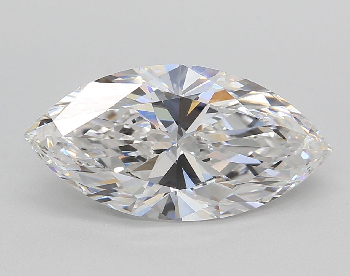 Lab-Grown Marquise Diamond - 3.54 Carats, E Color, VVS2 Clarity - Certified by IGI - Report Number: LG694519802