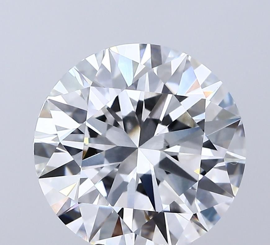 Lab-Grown Round Diamond - 4.02 Carats, E Color, VVS2 Clarity - Certified by IGI - Report Number: LG698534543