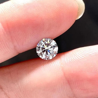 Diamant rond brillant certifié IGI, cultivé en laboratoire, couleur VS2 E/F, pour bague de fiançailles et boucles d'oreilles, cadeau pour elle