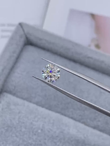 Diamant rond brillant certifié IGI, cultivé en laboratoire, couleur VS2 E/F, pour bague de fiançailles et boucles d'oreilles, cadeau pour elle