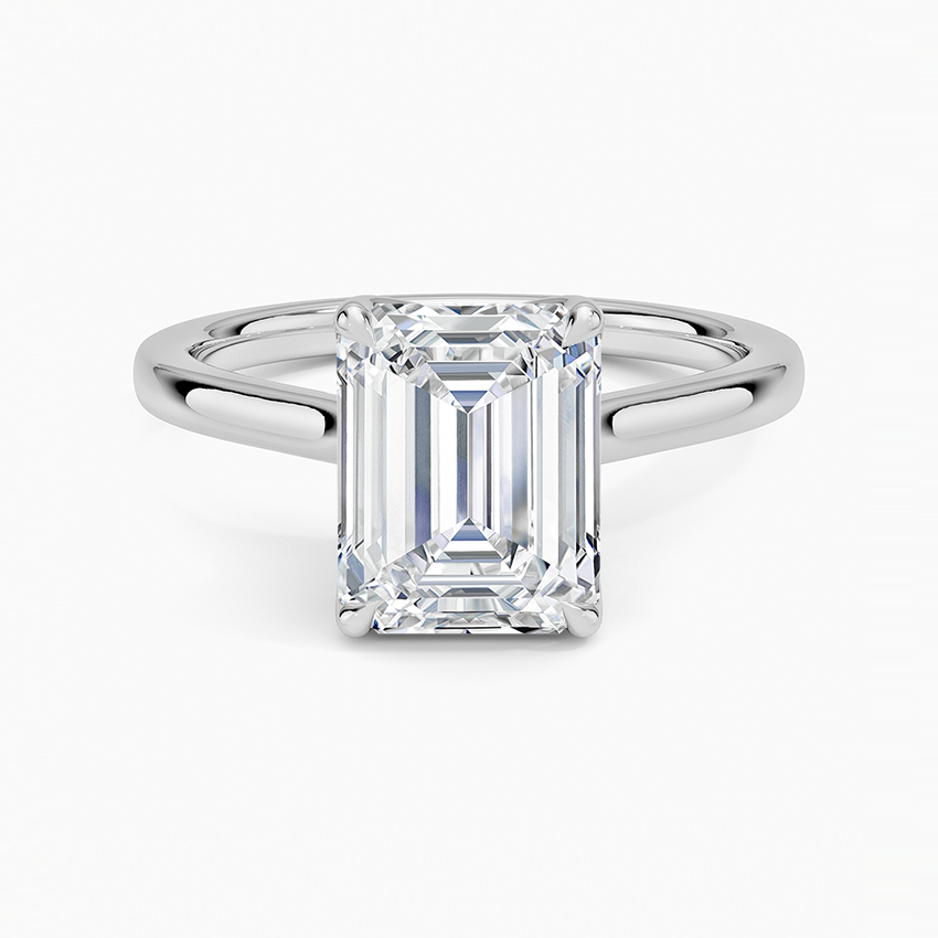 Im Labor gezüchteter französischer Pavé-Ewigkeitsring aus 14 Karat Weißgold (LD1033) (1 Karat)
