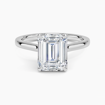 Im Labor gezüchteter französischer Pavé-Ewigkeitsring aus 14 Karat Weißgold (LD1033) (1 Karat)