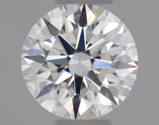 Natural Mined ROUND Diamond - 0.27 Carats, D Color, VVS1 Clarity - Timeless Beauty and Exceptional Brilliance - GIA Certified