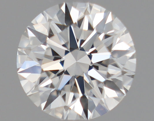Natural Mined ROUND Diamond - 0.37 Carats, F Color, IF Clarity - Timeless Beauty and Exceptional Brilliance - GIA Certified