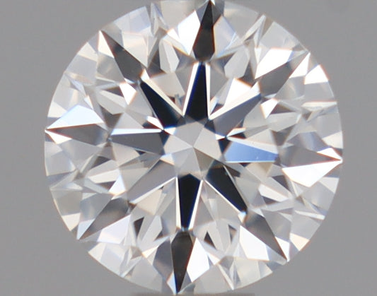 Natural Mined ROUND Diamond - 0.41 Carats, F Color, VVS1 Clarity - Timeless Beauty and Exceptional Brilliance - GIA Certified