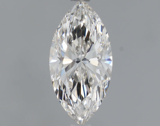 Natural Mined Marquise Diamond - 0.57 Carats, I Color, VVS2 Clarity - Timeless Beauty and Exceptional Brilliance - Non-Certified