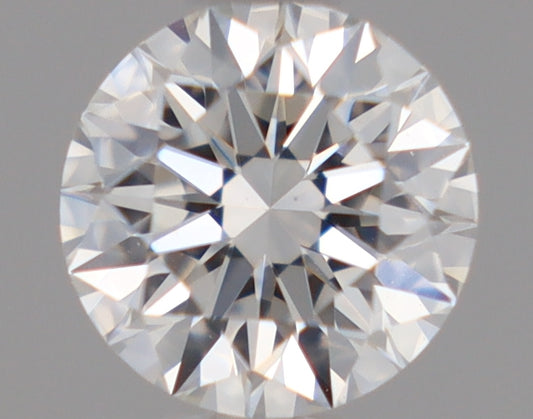 Natural Mined ROUND Diamond - 0.41 Carats, F Color, VS2 Clarity - Timeless Beauty and Exceptional Brilliance - GIA Certified