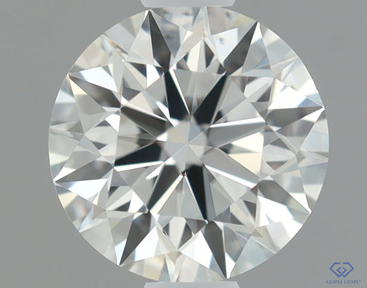 Natural Mined ROUND Diamond - 0.63 Carats, I Color, VS2 Clarity - Timeless Beauty and Exceptional Brilliance - GIA Certified