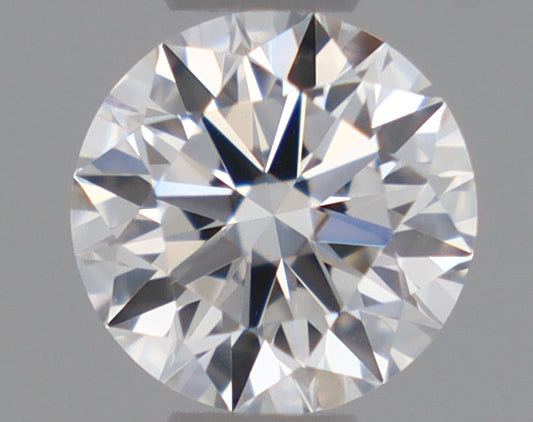 Natural Mined ROUND Diamond - 0.33 Carats, D Color, VVS2 Clarity - Timeless Beauty and Exceptional Brilliance - GIA Certified