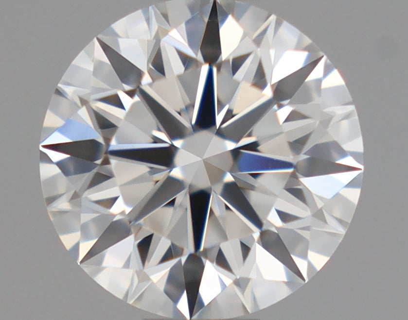 Natural Mined ROUND Diamond - 0.61 Carats, F Color, VVS2 Clarity - Timeless Beauty and Exceptional Brilliance - GIA Certified